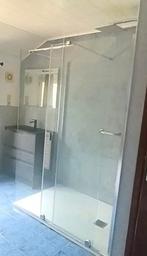 Receveur de douche 90x140 + cabine vitrée, Bricolage & Construction, Enlèvement, Utilisé, Verre, Douche