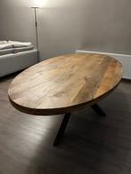 Mangohouten tafel, Comme neuf, 100 à 150 cm, Enlèvement, Ovale