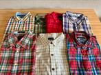 Zeven geruite overhemden - maat 41/42., Kleding | Heren, Ophalen of Verzenden, Zo goed als nieuw, Overige kleuren, Halswijdte 41/42 (L)