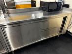 Inox werkbank keuken, Doe-het-zelf en Bouw, Werkbanken, Ophalen, Gebruikt