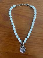 Halsketting / armband stenen + bedel, Ophalen of Verzenden, Nieuw, Wit