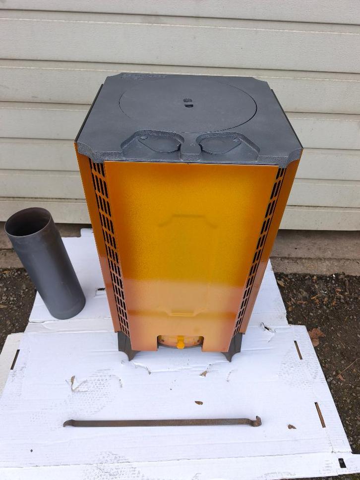 Demo Turbo N4 Long DELUXE!, Huis en Inrichting, Kachels, Zo goed als nieuw, Vrijstaand, Houtkachel, Hout, Ophalen