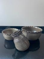 Saladiers et carafe à eau faits à la main en terre cuite, Enlèvement ou Envoi, Comme neuf