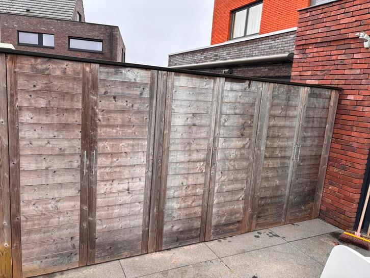 Tuinkast in Thermowood, Jardin & Terrasse, Palissades, Comme neuf, Enlèvement