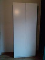 Opklapbed in kast, Ophalen, 100 cm, Eenpersoons, Wit