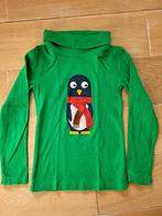 Groen T-shirt met pinguïn - Lily Balou - maat 7 jaar (122), Kinderen en Baby's, Kinderkleding | Maat 122, Meisje, Lily Balou, Gebruikt