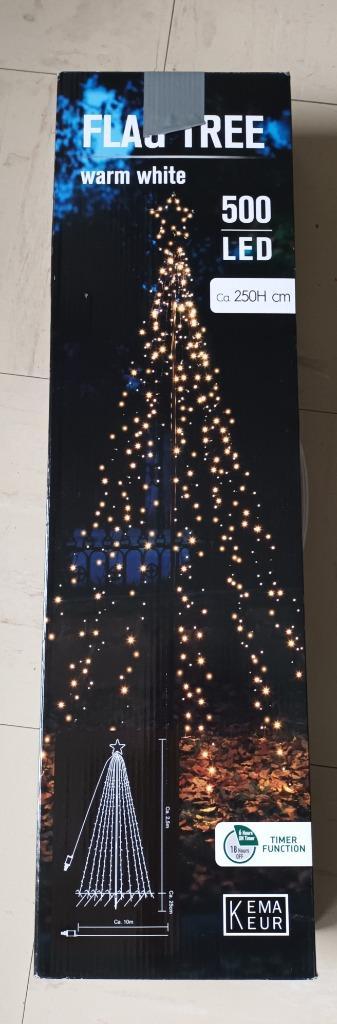 FLAG TREE 500LED WARM WHITE H 250CM  beschikbaar voor biedingen