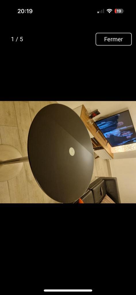 Te koop eettafel staand massief roestvrij staal, Huis en Inrichting, Tafels | Statafels, Zo goed als nieuw, Ophalen