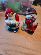 Mooie kerstman en sneeuwman beeldjes, Ophalen of Verzenden