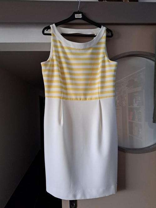 Terre Bleue zomerjurk, mt 40, Kleding | Dames, Jurken, Zo goed als nieuw, Maat 38/40 (M), Wit, Boven de knie, Ophalen of Verzenden