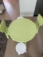Kindertafel Mammut IKEA - 2 stoelen en 2 krukjes, Kinderen en Baby's, Kinderkamer | Tafels en Stoelen, Ophalen, Gebruikt, Tafel(s) en Stoel(en)