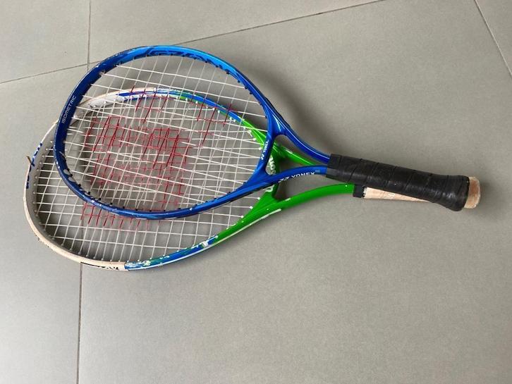 2 Tennisrackets 6-9 jarige, Sport en Fitness, Tennis, Zo goed als nieuw, Racket, Wilson, Ophalen
