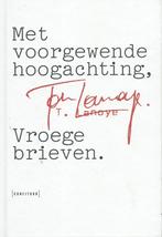Tom Lanoye - Met voorgewende hoogachting. Vroege brieven. Ui, Boeken, Verzenden, Nieuw, België