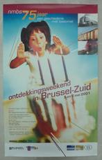 Poster NMBS 75 jaar een geschiedenis met toekomst 1924-2001, Verzamelen, Rechthoekig Staand, Deurposter of groter, Ophalen of Verzenden