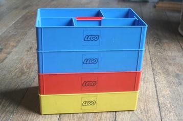 4 x vintage lego opbergbox sorteerbak  beschikbaar voor biedingen