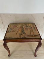 Vintage houten krukje met paarden, Antiek en Kunst, Ophalen of Verzenden