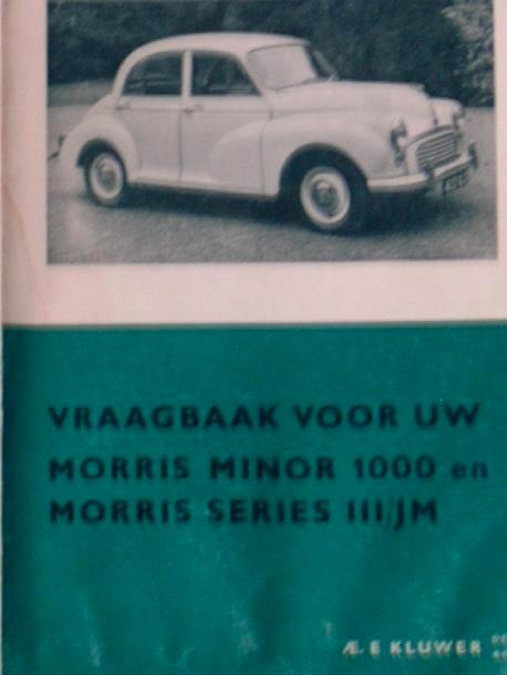 Vraagbaak Morris Minor 1000 + Series 111/JM vanaf 1956, Auto diversen, Handleidingen en Instructieboekjes, Ophalen