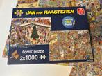Puzzel Jan van Haasteren 2 x 1000 stukjes, Ophalen of Verzenden, 500 t/m 1500 stukjes, Zo goed als nieuw, Legpuzzel