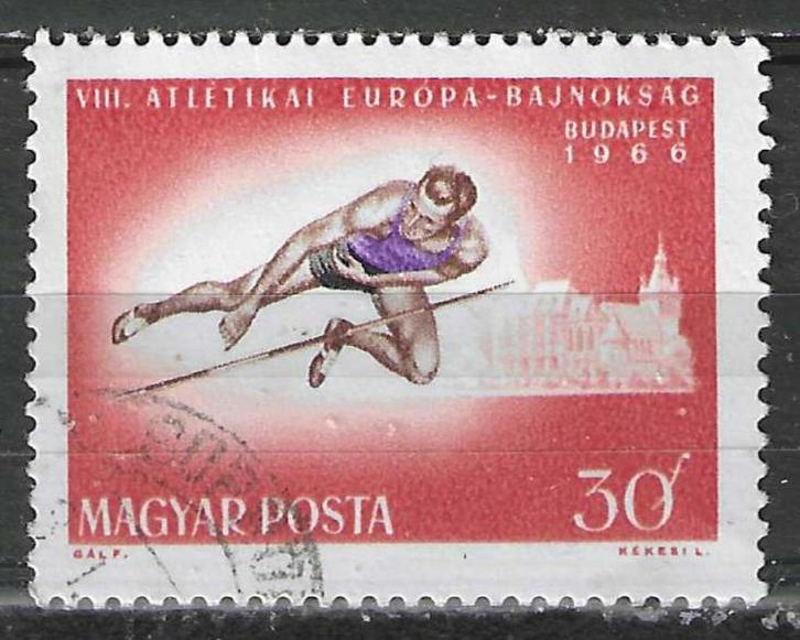 Hongarije 1966 - Yvert 1853 - Hoogspringen (ST), Postzegels en Munten, Postzegels | Europa | Hongarije, Verzenden