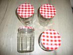 Confituurpotten Bonne Maman van 750 gr (4 stuks), Ophalen of Verzenden, Gebruikt, Glas