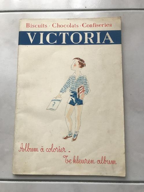 Chocolats VICTORIA, ancien album à colorier, Collections, Marques & Objets publicitaires, Utilisé, Autres types, Enlèvement ou Envoi