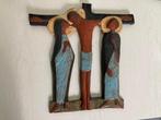 Calvarie in keramiek, Jezus met Maria en Johannes, Ophalen of Verzenden