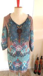 Als nieuw: jurk Paprika, met afneembare ketting.  T2, Overige kleuren, Maat 46/48 (XL) of groter, Ophalen of Verzenden, Zo goed als nieuw
