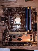 2x mobo + cpu + 8gb ram + i/o shield, Computers en Software, Ophalen of Verzenden, Zo goed als nieuw, Intel, DDR3