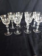 Exclusieve set van 8 Boheemse wijnglazen, Ophalen, Gebruikt