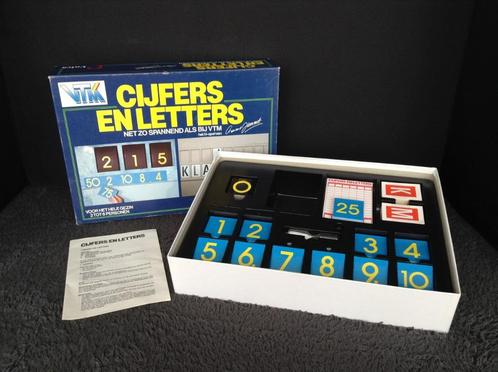 STOPZETTING VERZAMELING Cijfers en letters, Hobby en Vrije tijd, Gezelschapsspellen | Bordspellen, Gebruikt, Ophalen of Verzenden