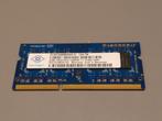 RAM Nanya 2 GB 1Rx8 PC3-12800S-11-10-B2.1600, Informatique & Logiciels, Mémoire RAM, DDR3, Enlèvement, Utilisé, 2 GB