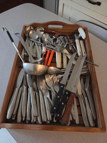 Partij van 80 stuks., Huis en Inrichting, Keuken | Bestek, Ophalen of Verzenden, Zo goed als nieuw, Los bestek, Inox of Chroom