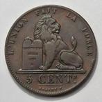 België 1857 - Leopold I - 5 Centimes - Koning Leopold I - Pr, Verzenden, Metaal, Losse munt
