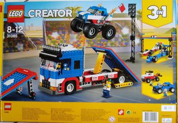 Lego Creator 3 in 1 Set 31085.Mobiele stuntshow beschikbaar voor biedingen