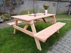 mooie DEGELIJKE ROBUUSTE picknicktafel elke maat, Ophalen of Verzenden, Nieuw, Hout