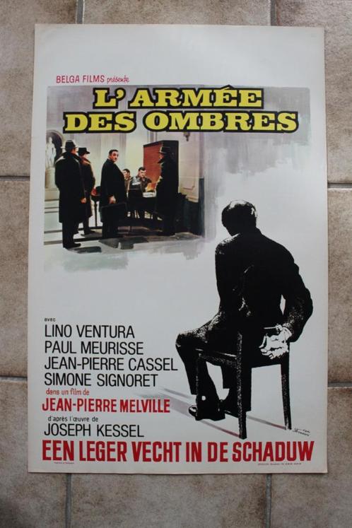 filmaffiche Lino Ventura l'armée des ombres filmposter, Collections, Posters & Affiches, Comme neuf, Cinéma et TV, A1 jusqu'à A3