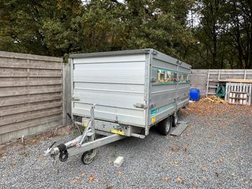 Twintrailer aanhanger 4 meter laadlengte beschikbaar voor biedingen