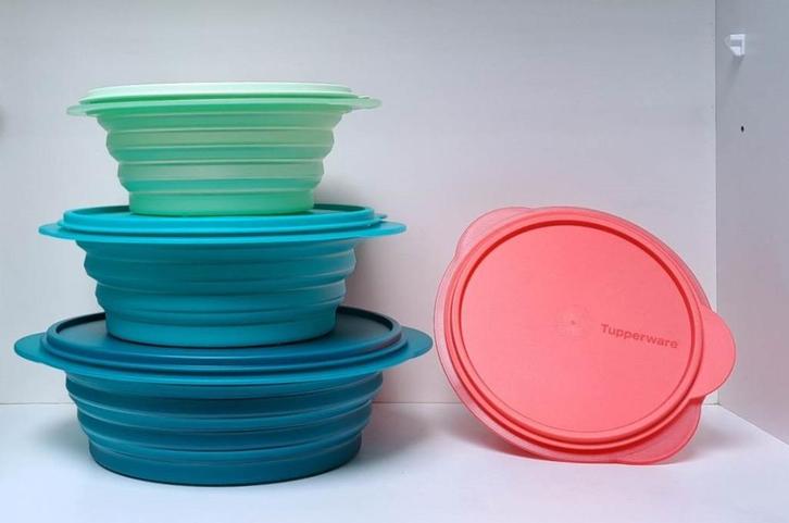 Tupperware™ « Mini-Max » 700 et 950 ml - 1,5 en 2 liter, Huis en Inrichting, Keuken | Tupperware, Nieuw, Bus of Trommel, Blauw