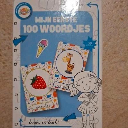 Kaarten "Mijn eerste 100 woordjes ", Boeken, Kinderboeken | Baby's en Peuters, Zo goed als nieuw, Ophalen