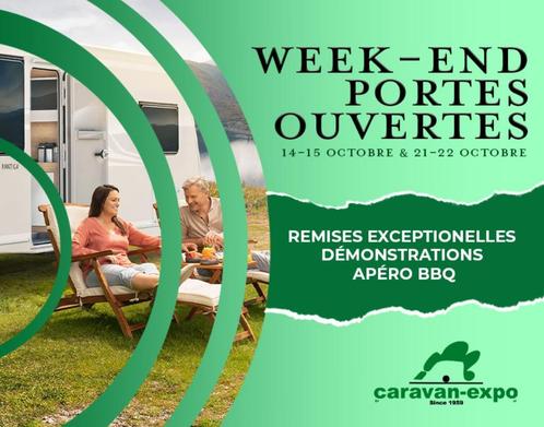 Les journées portes ouvertes Caravan-expo - 14-15/10/2023 -, Caravanes & Camping, Caravanes, Entreprise, Plus de 6, 2000 kg et plus