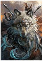 Diamond Painting Wolf 50*40cm, Ophalen of Verzenden, Nieuw, Knutselwerk