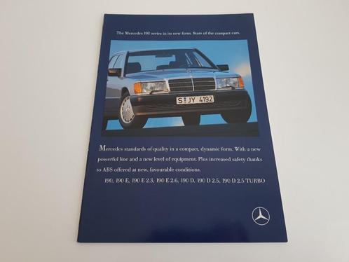 Mercedes-Benz 190 | 190E | Brochure 190D - 02/1989, Livres, Autos | Brochures & Magazines, Mercedes, Enlèvement ou Envoi