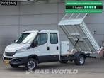 Iveco Daily 35C16 3.0L Kipper met Kist Dubbel Cabine Dubbell, Auto's, Stof, Gebruikt, Euro 6, 4 cilinders