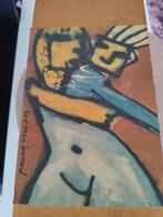 Houten kistje met een tekening van het man brood, Ophalen