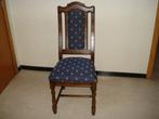 6 massief donkereiken stoelen, Huis en Inrichting, Stoelen, Ophalen, Gebruikt, Vijf, Zes of meer stoelen