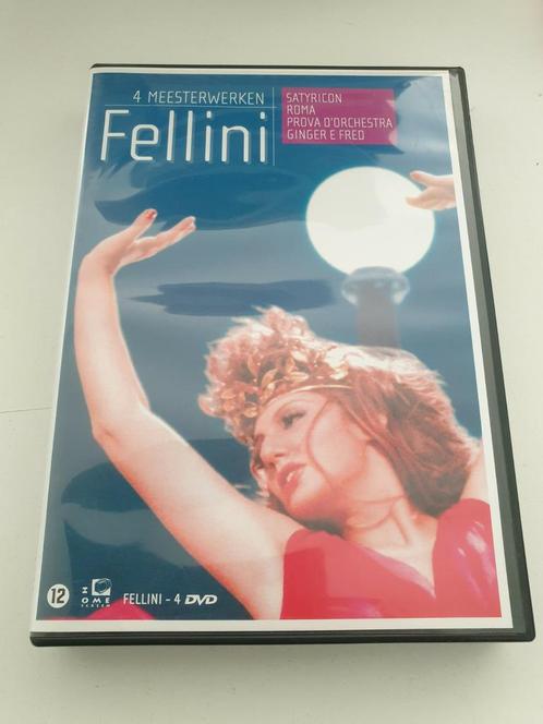 4 meesterwerken FELLINI oa Satyricon Roma Ginger e Fred, Cd's en Dvd's, Dvd's | Klassiekers, Zo goed als nieuw, Ophalen of Verzenden