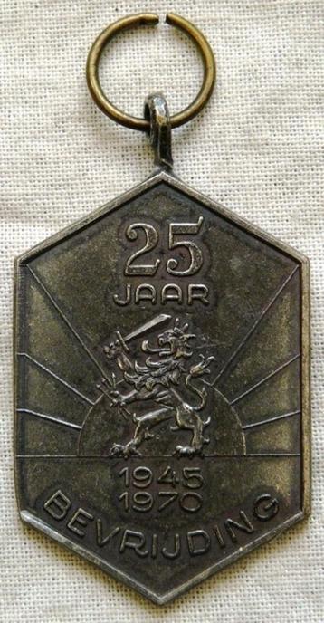 Penning Medaille Herdenking 25 Jaar Bevrijding 1945-1970.(1)