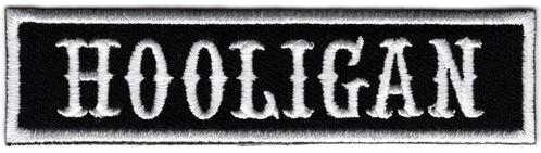 Hooligan stoffen opstrijk patch embleem #2, Motoren, Accessoires | Overige, Nieuw, Verzenden