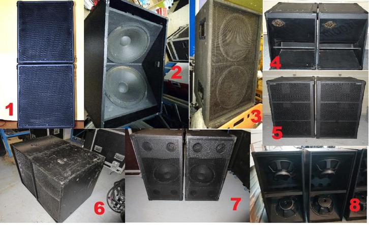 Caissons d'enceinte de basses, TV, Hi-fi & Vidéo, Enceintes, Comme neuf, Autres types, 120 watts ou plus, Autres marques, Enlèvement