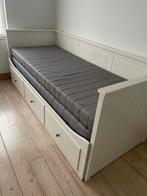 HEMNES Bedbank met 3 lades, wit, 80x200 cm, Huis en Inrichting, Slaapkamer | Bedden, Ophalen, Zo goed als nieuw, Wit